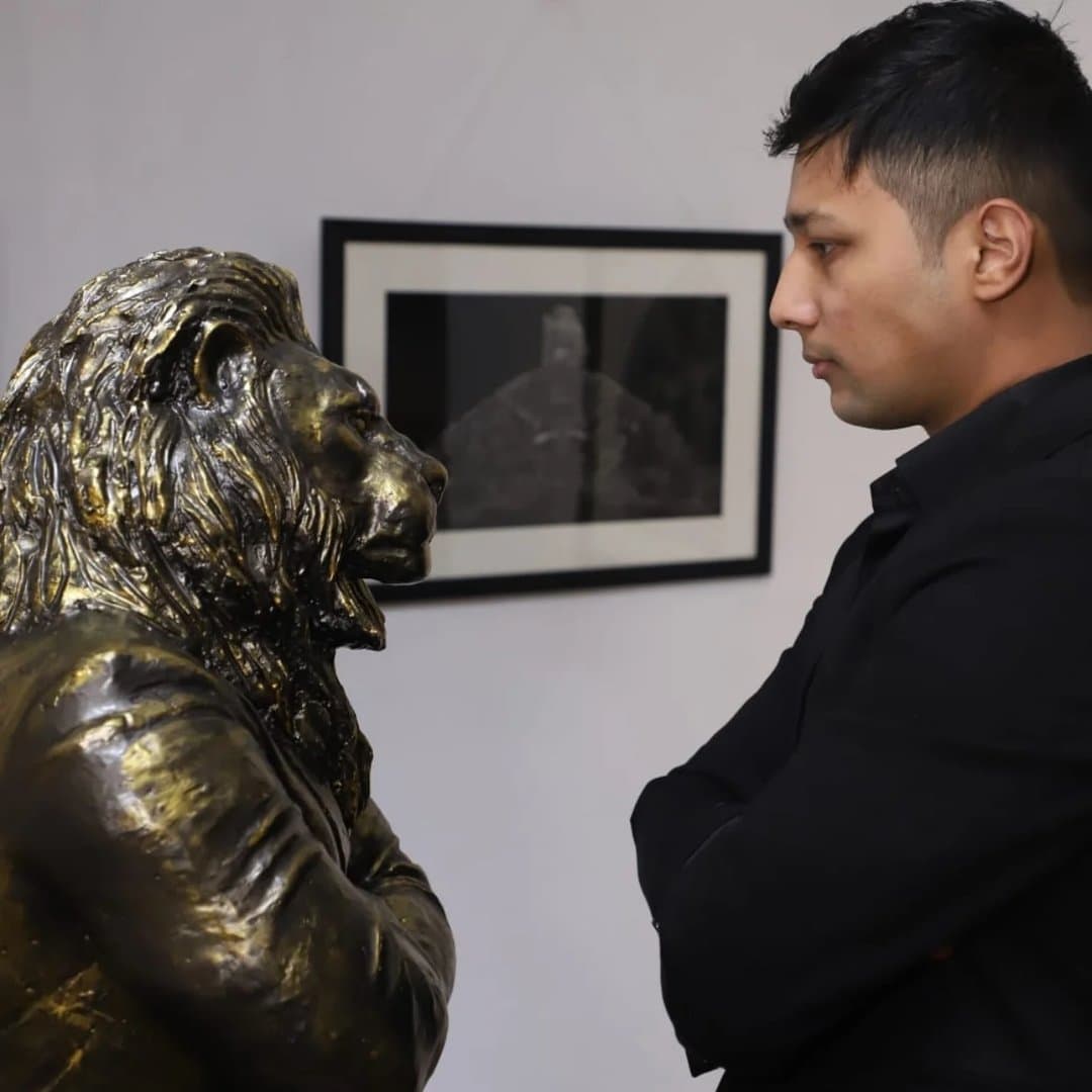 Reejan Tuladhar in studio